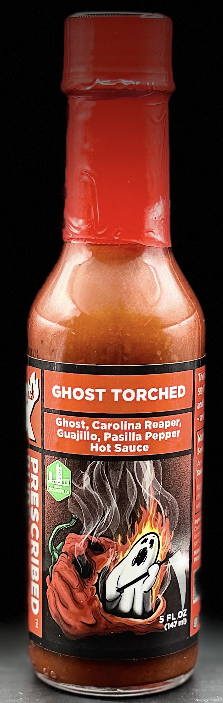 Ghost Torched hot sauce label