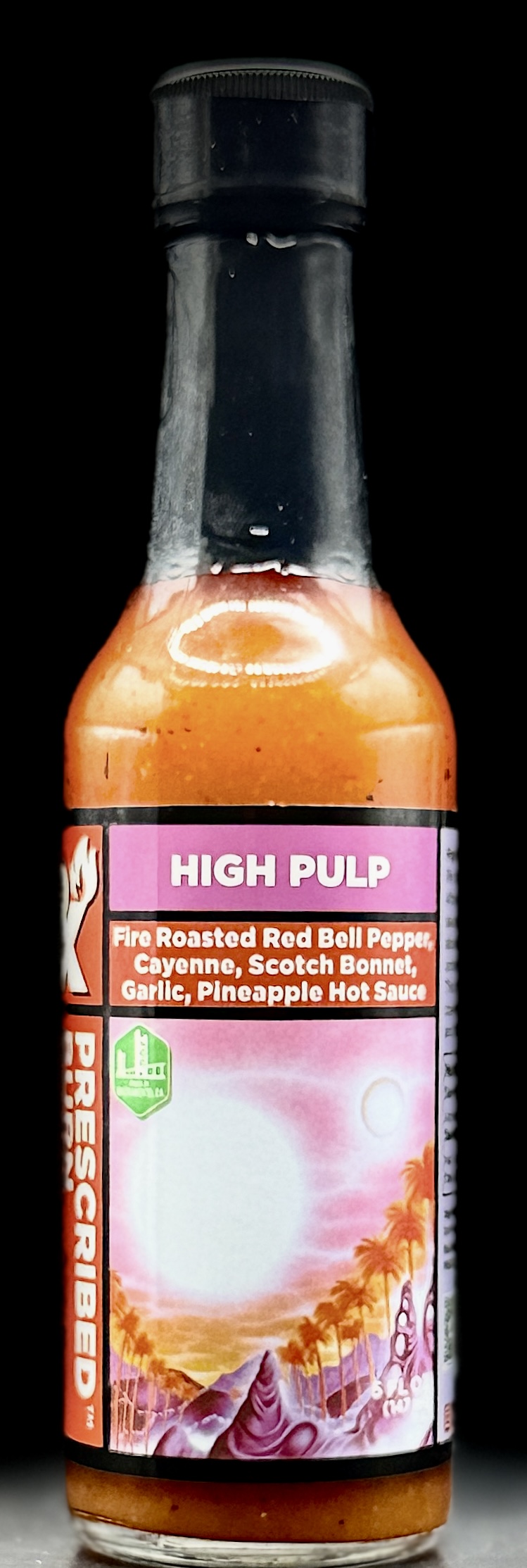 High Pulp hot sauce label