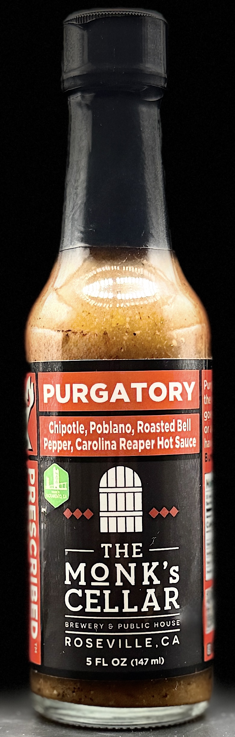 Purgatory hot sauce label