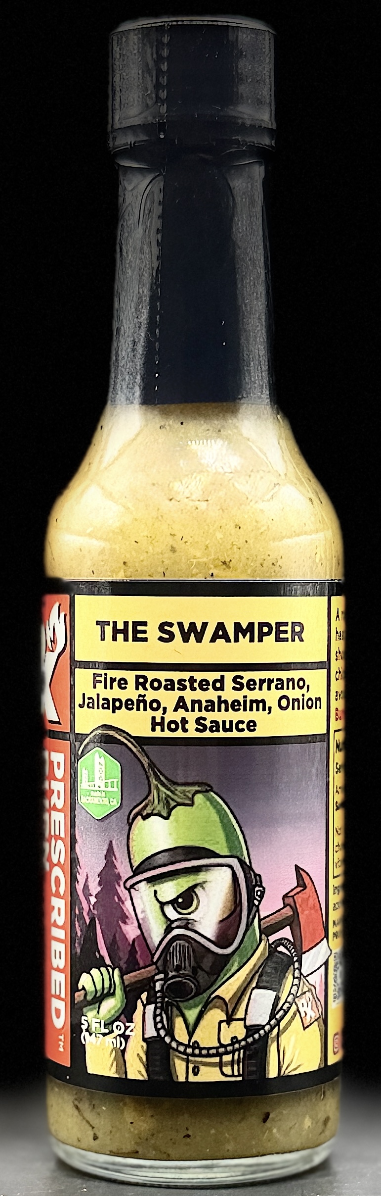 The Swamper hot sauce label